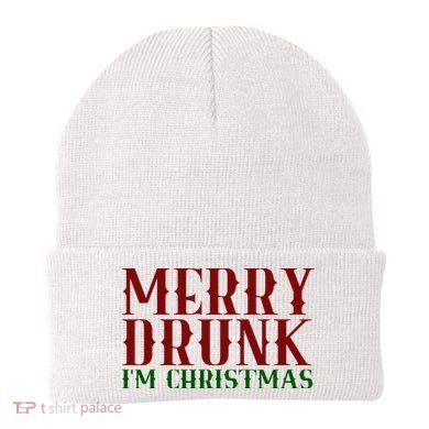 Merry Drunk Im Christmas Funny Holiday Beanie