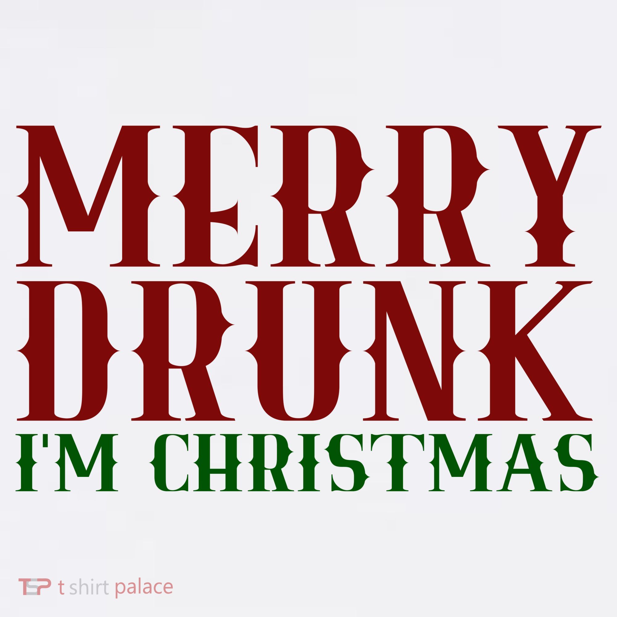 Merry Drunk Im Christmas Funny Holiday Mousepad