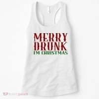Merry Drunk Im Christmas Funny Holiday Women's Tank Top thumb 0
