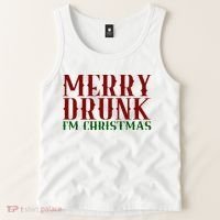 Merry Drunk Im Christmas Funny Holiday Tank Top thumb 2