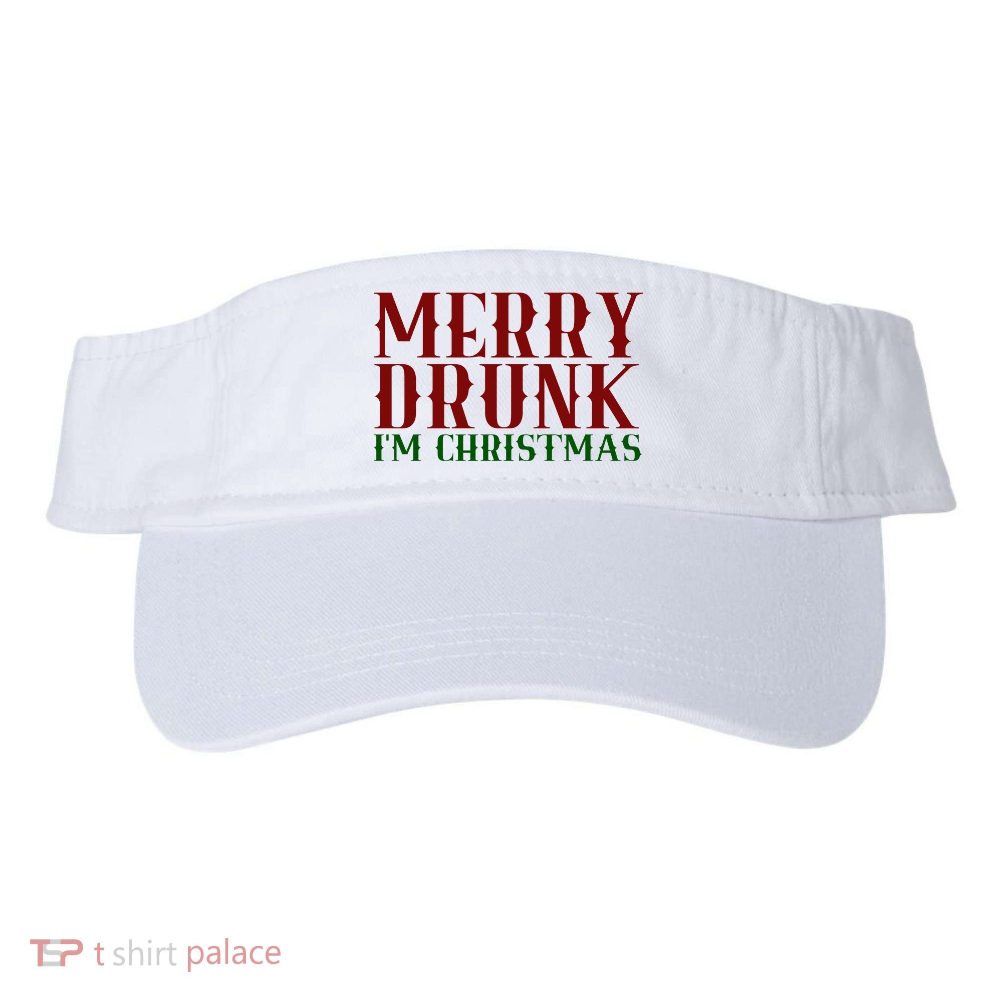 Merry Drunk Im Christmas Funny Holiday Visor