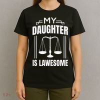 My Daughter Is Lawesome Daughter Lawyer Law Student T-Shirt thumb 4