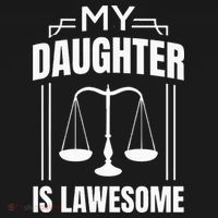My Daughter Is Lawesome Daughter Lawyer Law Student Women's Hoodie thumb 2