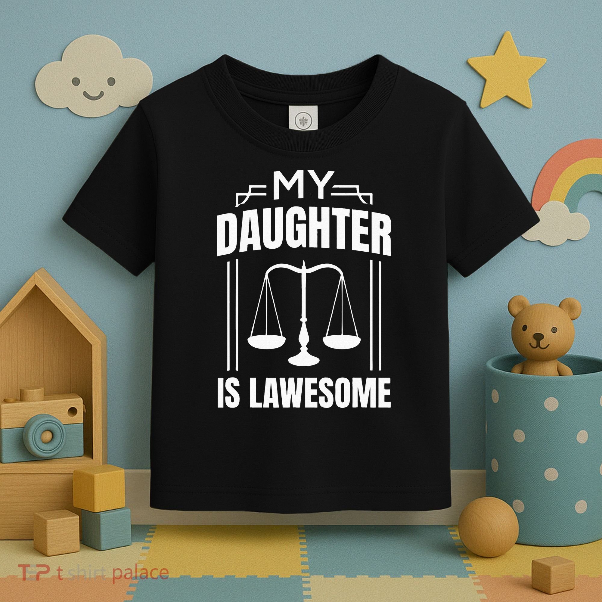 My Daughter Is Lawesome Daughter Lawyer Law Student Toddler T-Shirt