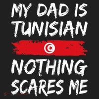 My Dad Is Tunisian Nothing Scares Me Tunisia Flag Beanie thumb 2