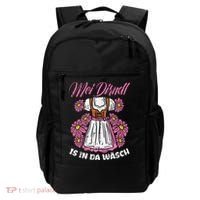 Mei Dirndl In Da Wasch Oktoberfest Funny German Backpack thumb 0