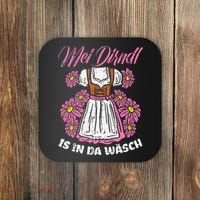 Mei Dirndl In Da Wasch Oktoberfest Funny German Coaster thumb 0