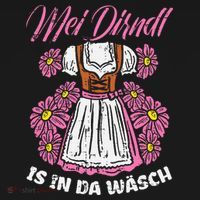 Mei Dirndl In Da Wasch Oktoberfest Funny German Women's Hoodie thumb 2