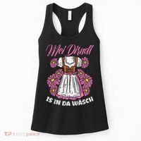 Mei Dirndl In Da Wasch Oktoberfest Funny German Women's Tank Top thumb 0