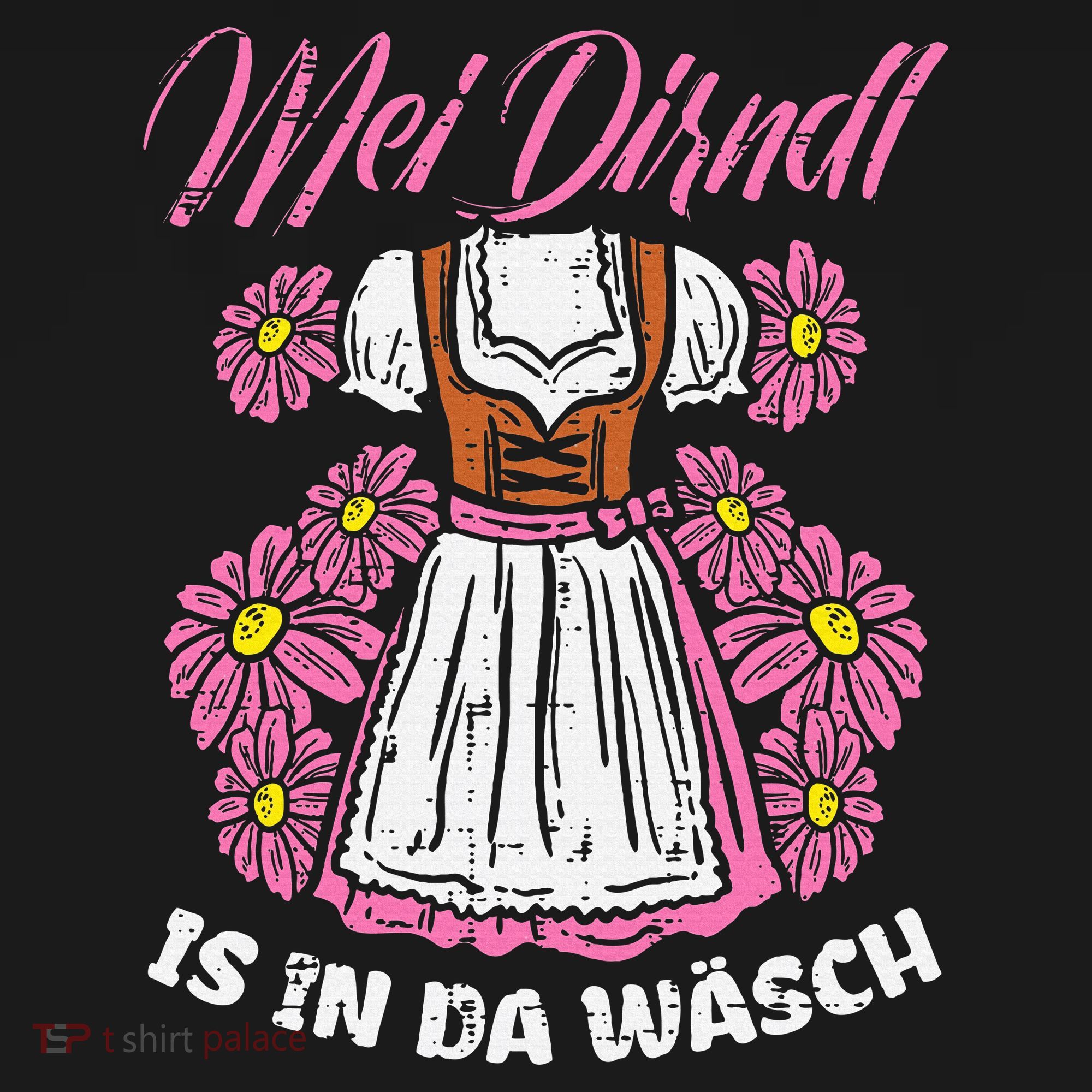 Mei Dirndl In Da Wasch Oktoberfest Funny German Women's Tank Top