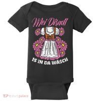 Mei Dirndl In Da Wasch Oktoberfest Funny German Baby Bodysuit thumb 0
