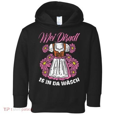 Mei Dirndl In Da Wasch Oktoberfest Funny German Toddler Hoodie