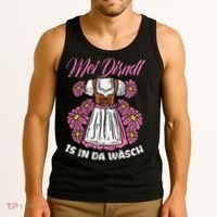 Mei Dirndl In Da Wasch Oktoberfest Funny German Tank Top thumb 3