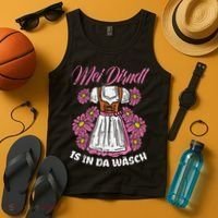 Mei Dirndl In Da Wasch Oktoberfest Funny German Tank Top thumb 4