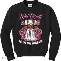 Mei Dirndl In Da Wasch Oktoberfest Funny German Kids Sweatshirt thumb 0