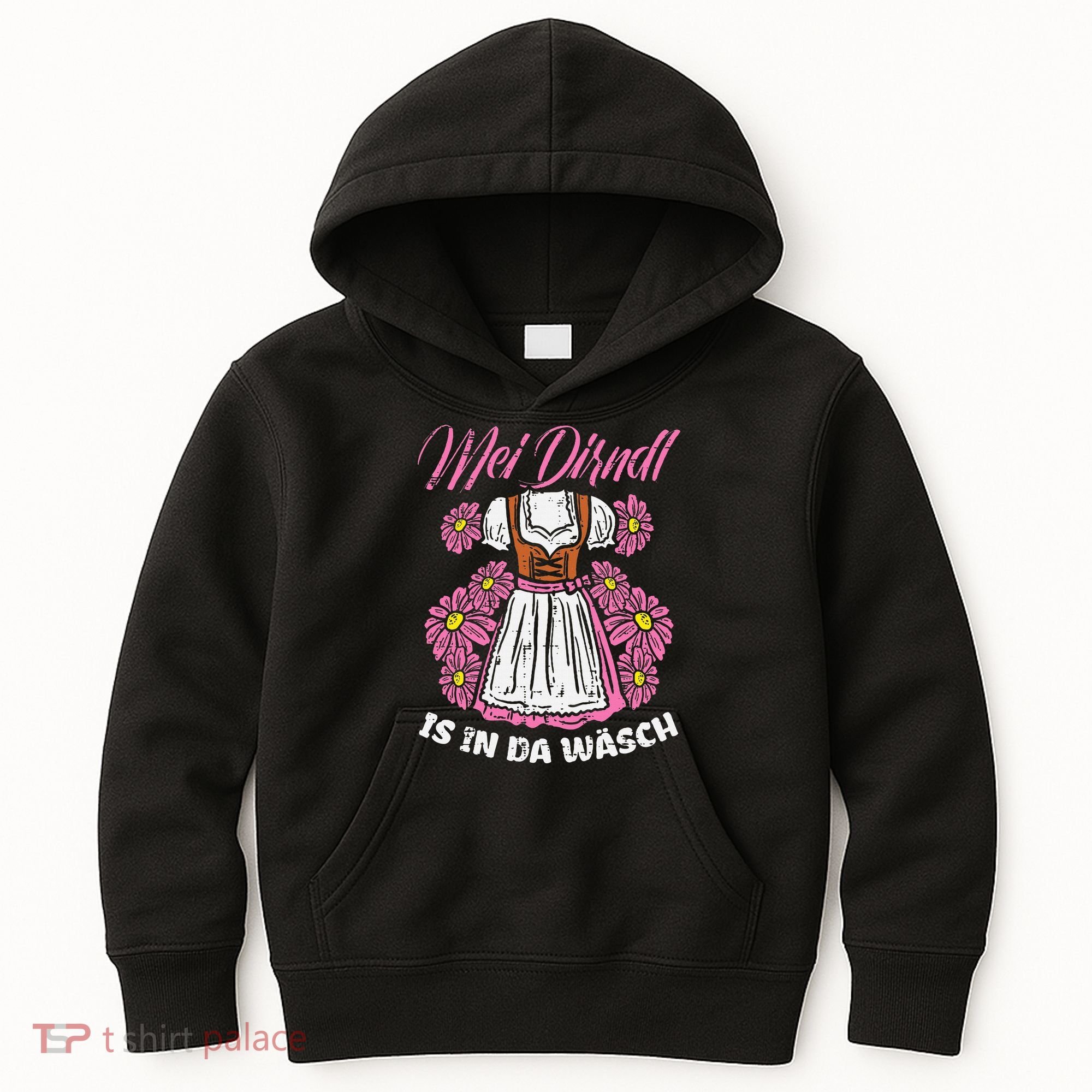 Mei Dirndl In Da Wasch Oktoberfest Funny German Kids Hoodie
