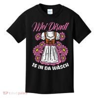 Mei Dirndl In Da Wasch Oktoberfest Funny German Kids T-Shirt thumb 0