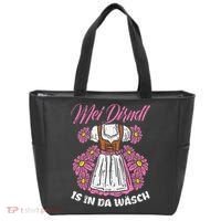 Mei Dirndl In Da Wasch Oktoberfest Funny German Tote Bag thumb 0