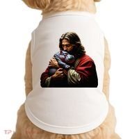 Moo Deng Jesus Christ Baby Hippo Animal Doggie Tank thumb 0