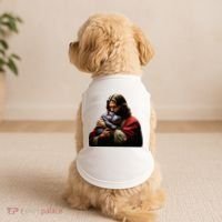 Moo Deng Jesus Christ Baby Hippo Animal Doggie Tank thumb 2