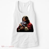 Moo Deng Jesus Christ Baby Hippo Animal Women's Tank Top thumb 0