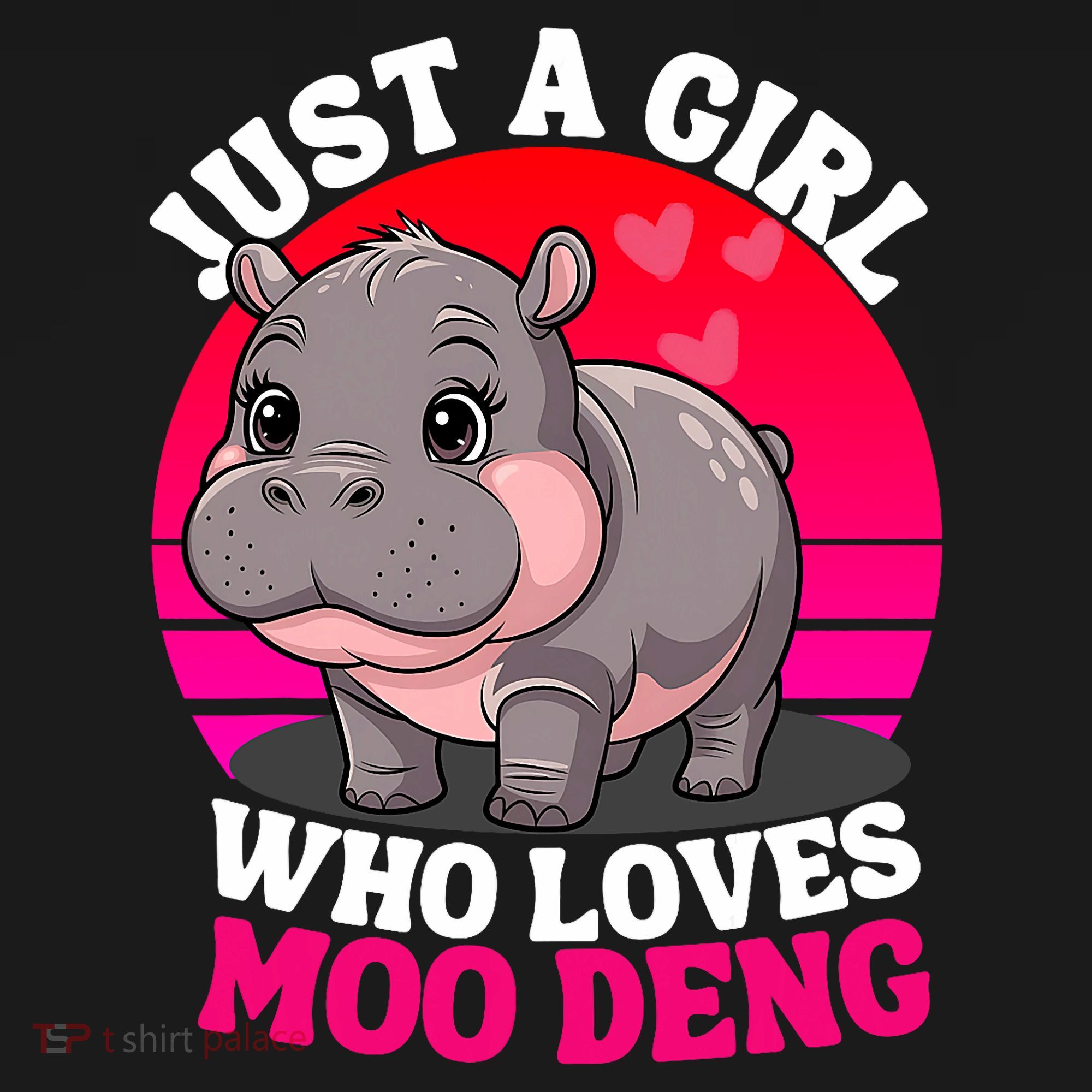 Moo Deng Just A Girl Who Loves Moo Deng Cute Baby Hippo Apron