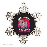 Moo Deng Just A Girl Who Loves Moo Deng Cute Baby Hippo Ornament thumb 0