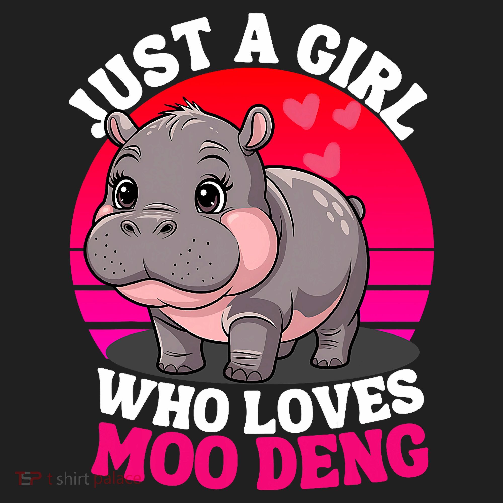 Moo Deng Just A Girl Who Loves Moo Deng Cute Baby Hippo Hat