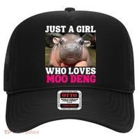 Moo Deng Just A Girl Who Loves Moo Deng Cute Baby Hippo Hat thumb 0