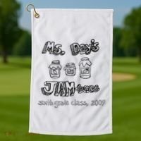 Ms. DayS Jam Boree Sixth Grade Class 2009 New Girl Funny Golf Towel thumb 1