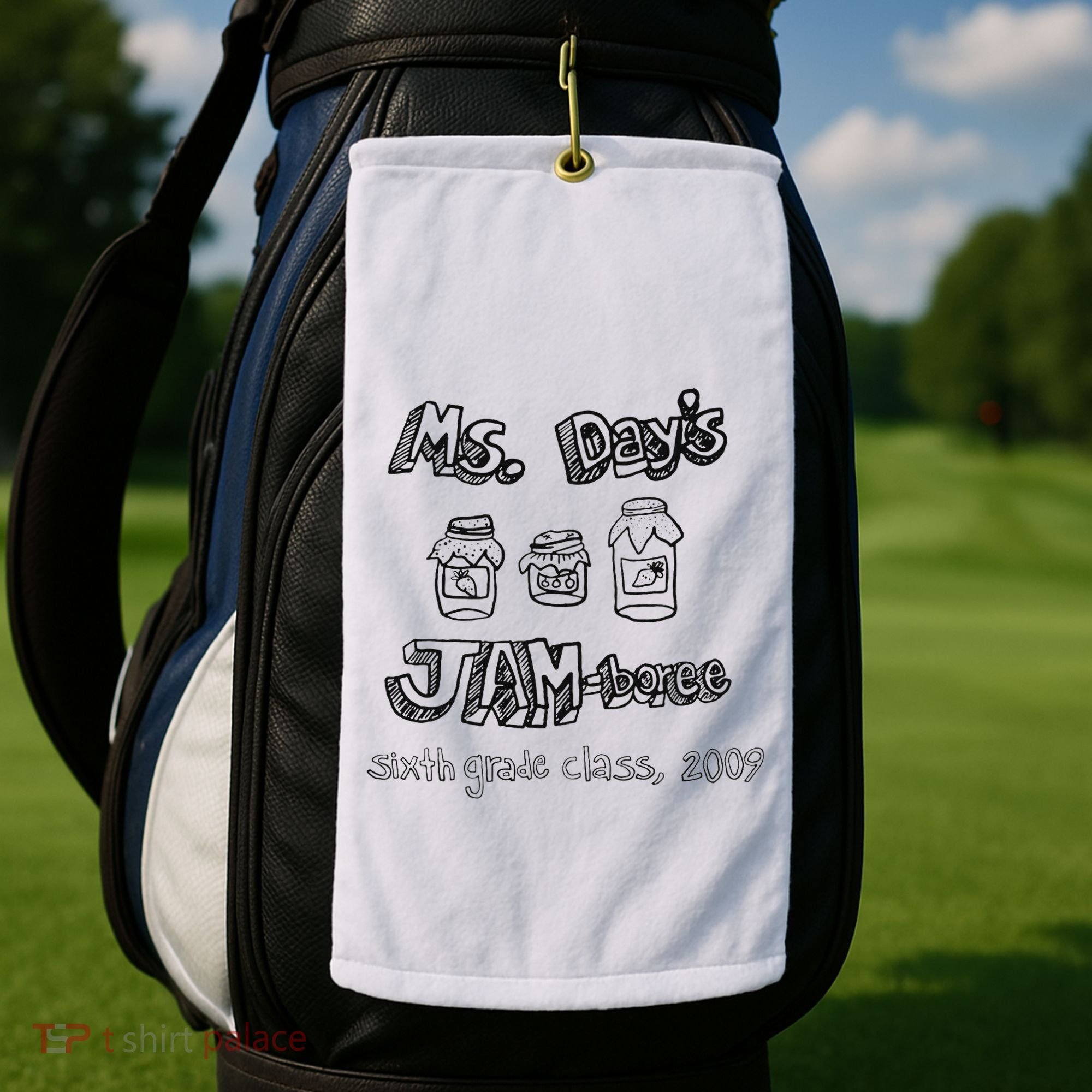 Ms. DayS Jam Boree Sixth Grade Class 2009 New Girl Funny Golf Towel