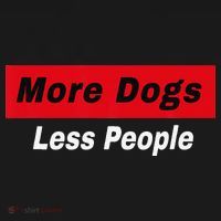 More Dogs Less People Funny Dog Lover Humain Hater Humor Women's Hoodie thumb 2