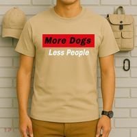 More Dogs Less People Funny Dog Lover Humain Hater Humor T-Shirt thumb 6