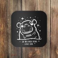 Moo Deng Love Era Minimalist Coaster thumb 0