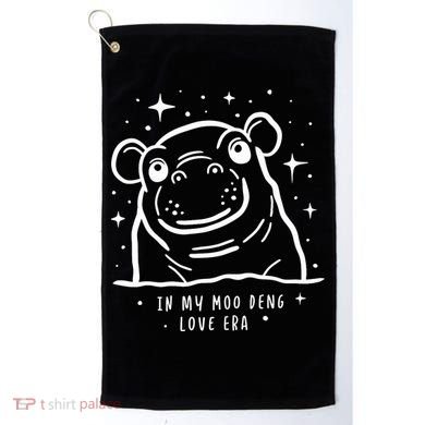 Moo Deng Love Era Minimalist Golf Towel