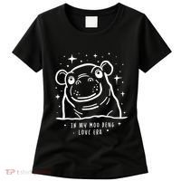 Moo Deng Love Era Minimalist Women's T-Shirt thumb 0