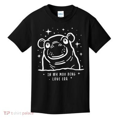Moo Deng Love Era Minimalist Kids T-Shirt