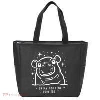 Moo Deng Love Era Minimalist Tote Bag thumb 0