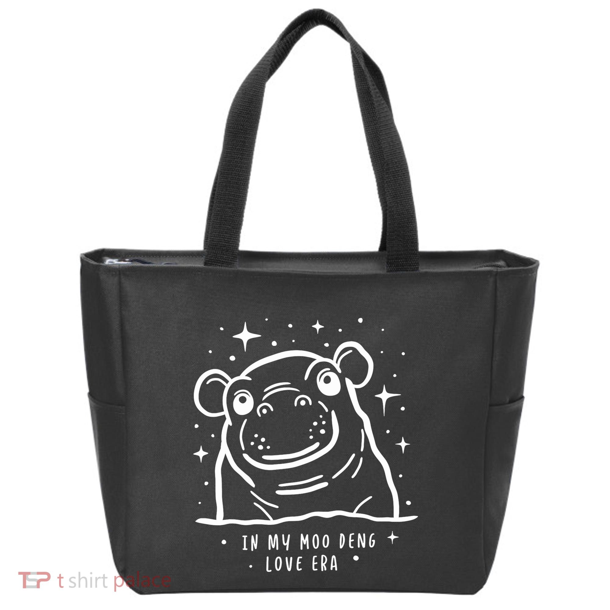 Moo Deng Love Era Minimalist Tote Bag