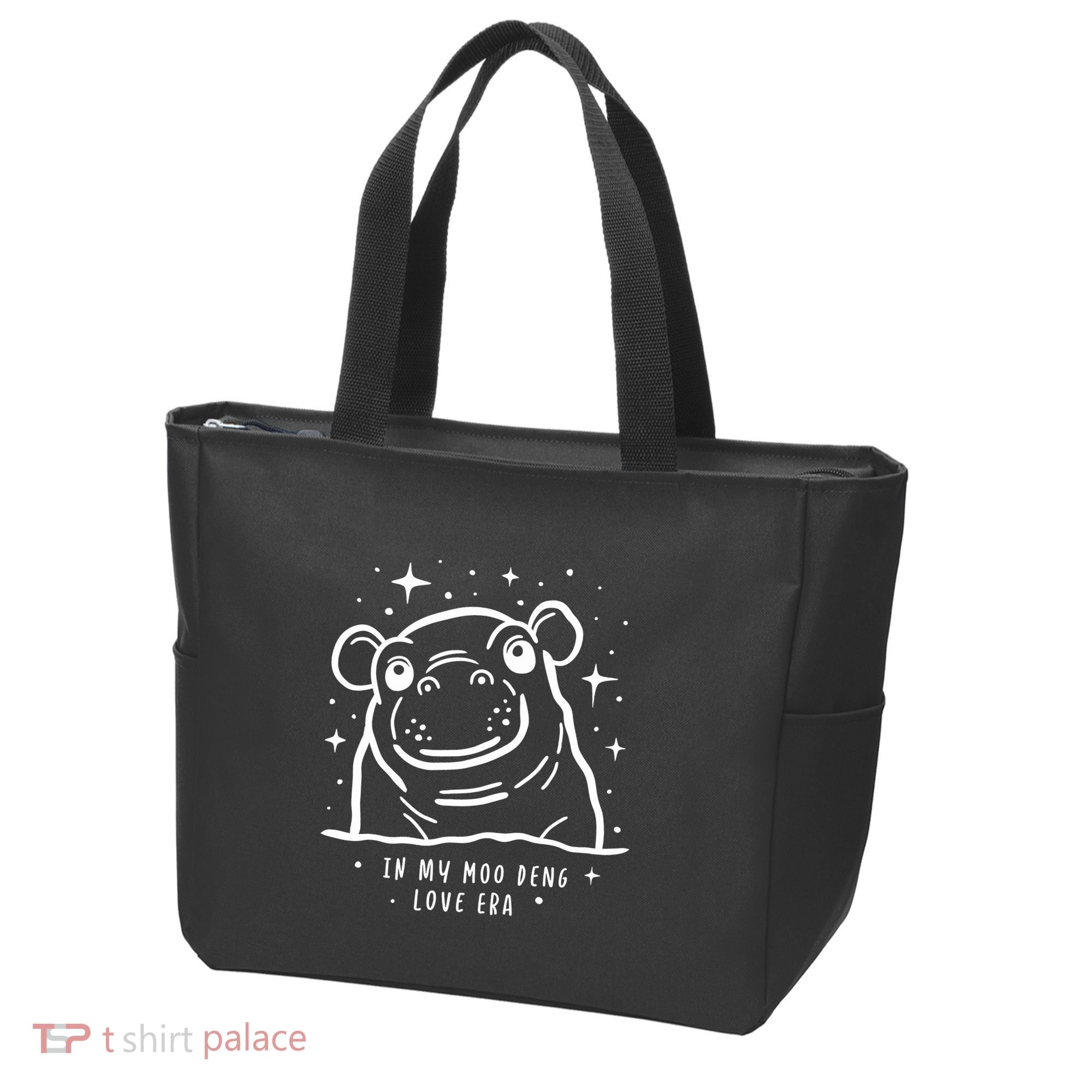 Moo Deng Love Era Minimalist Tote Bag