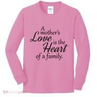 Mother's Day Love Quote Kids Long Sleeve Shirt thumb 0