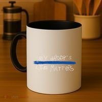 My Daddys Life Blue Lives Matter Police Suppor Cute Gift Coffee Mug thumb 4