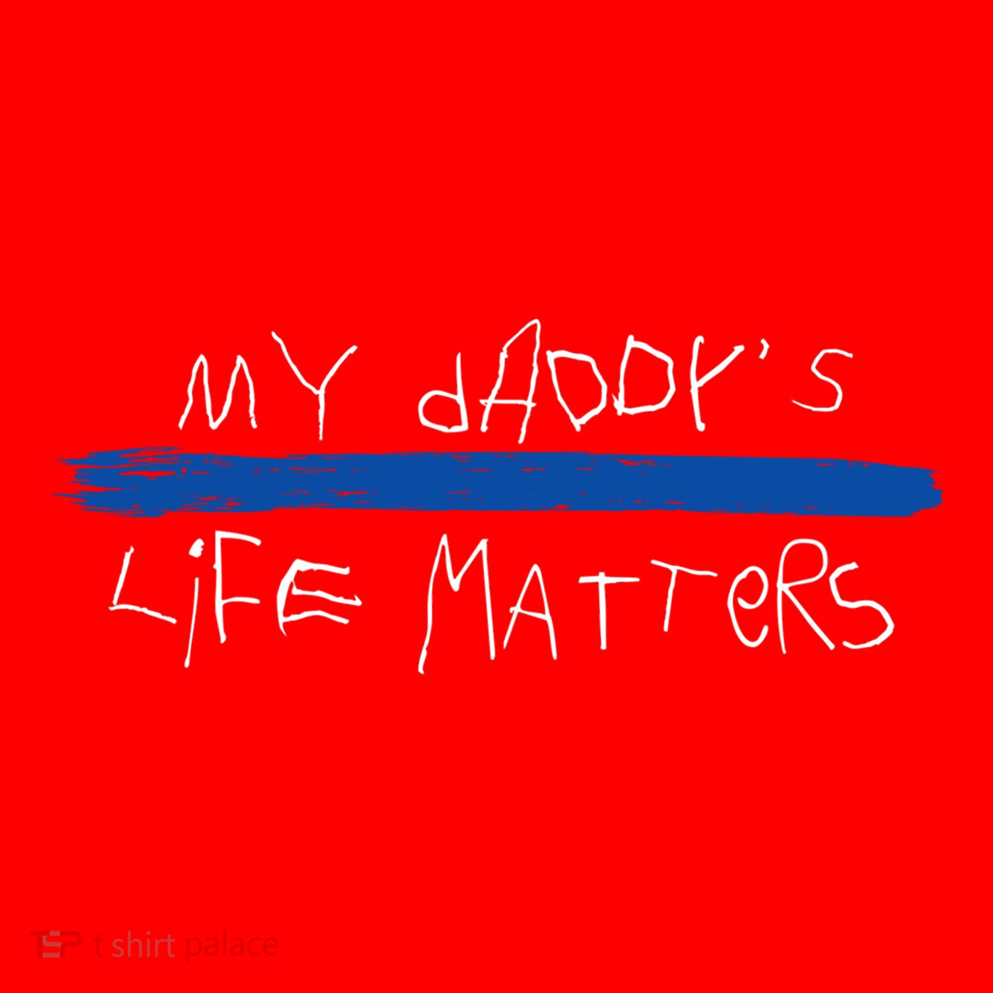 My Daddys Life Blue Lives Matter Police Suppor Cute Gift Santa Hat
