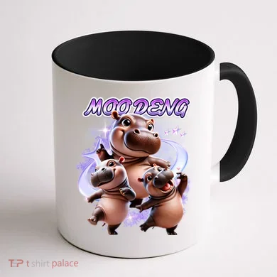 Moo Deng Coffee Mug back