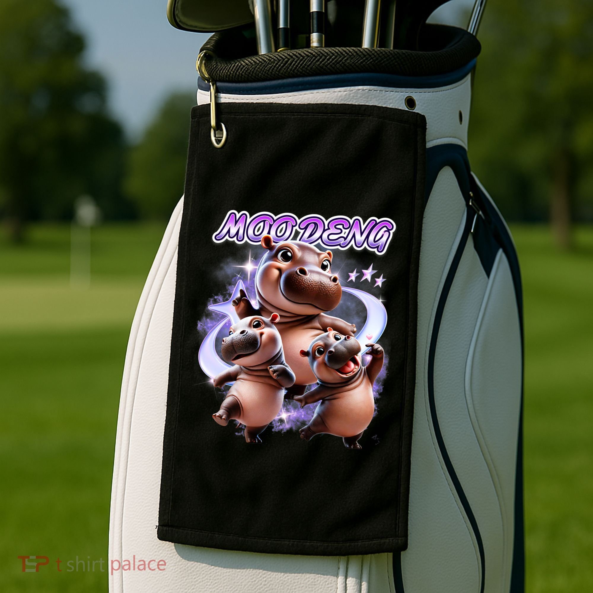 Moo Deng Golf Towel