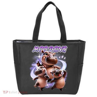 Moo Deng Tote Bag