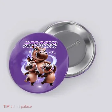 Moo Deng Button