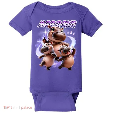 Moo Deng Baby Bodysuit