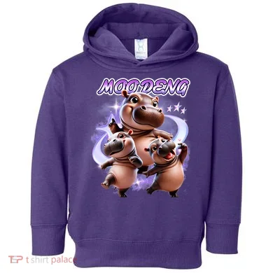 Moo Deng Toddler Hoodie