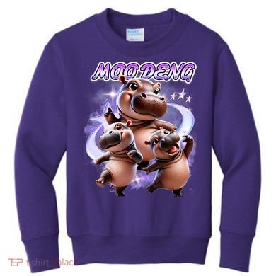 Moo Deng Kids Sweatshirt